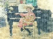 Carl Larsson den blivande divan-brita painting